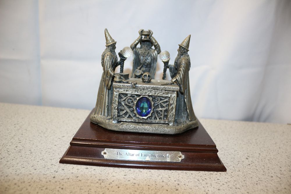 Lot 190: Mark Zöker The Altar of Enlightenment Pewter Figurine