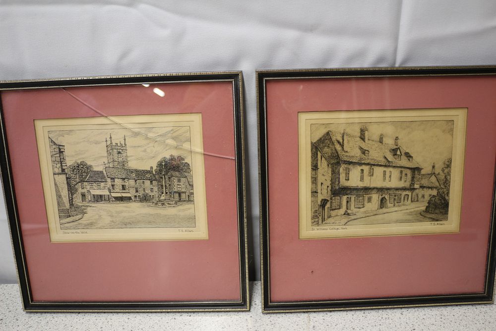 Lot 330: A Pair of T.S. Allan Architectural Prints