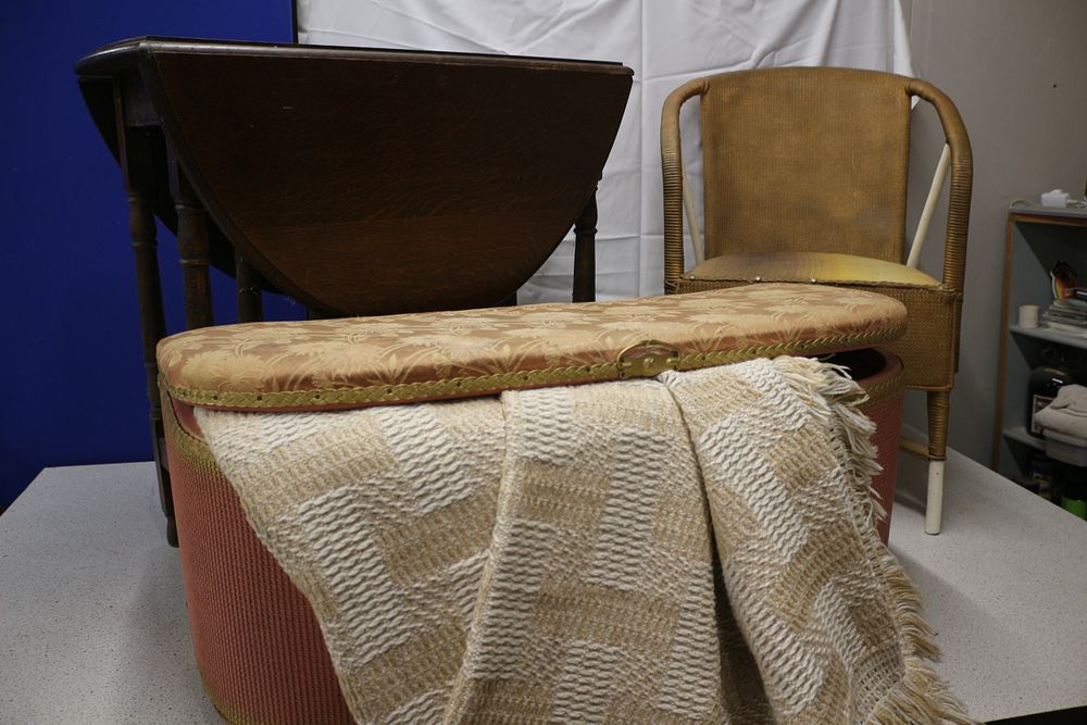 Lot 339: A Collection of Furniture and a Blanket