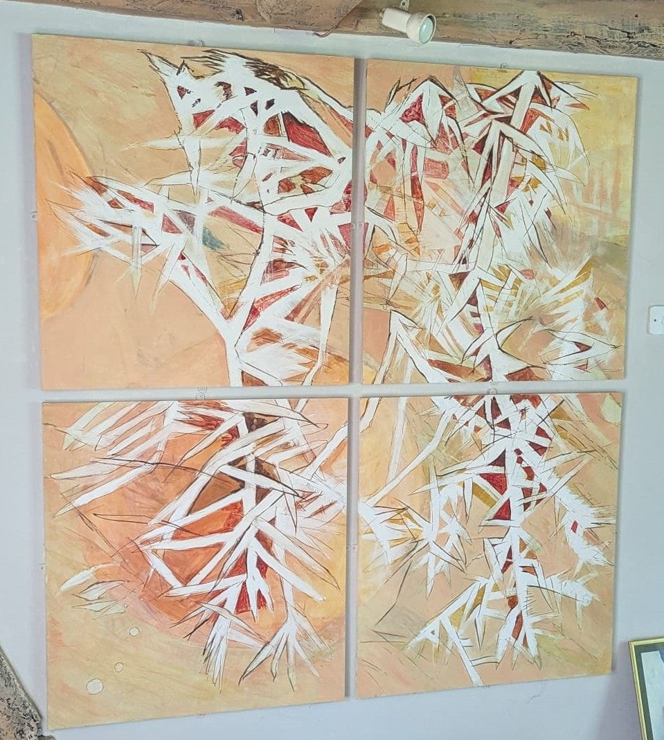 Lot 340: Abstract Paintings