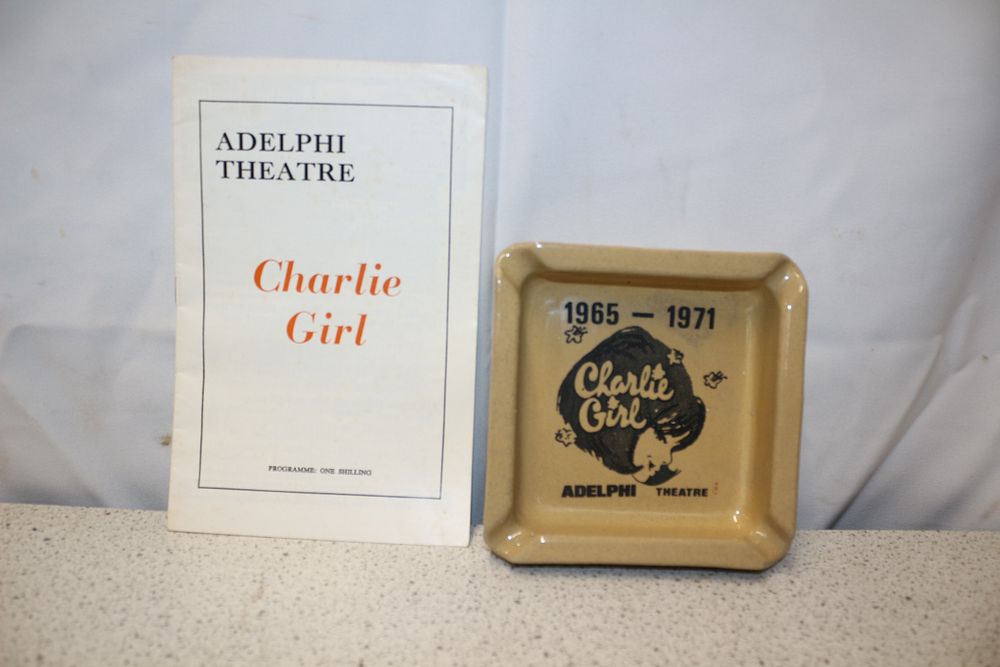 Lot 208: Adelphi Theatre 'Charlie Girl' Program and Ashtray