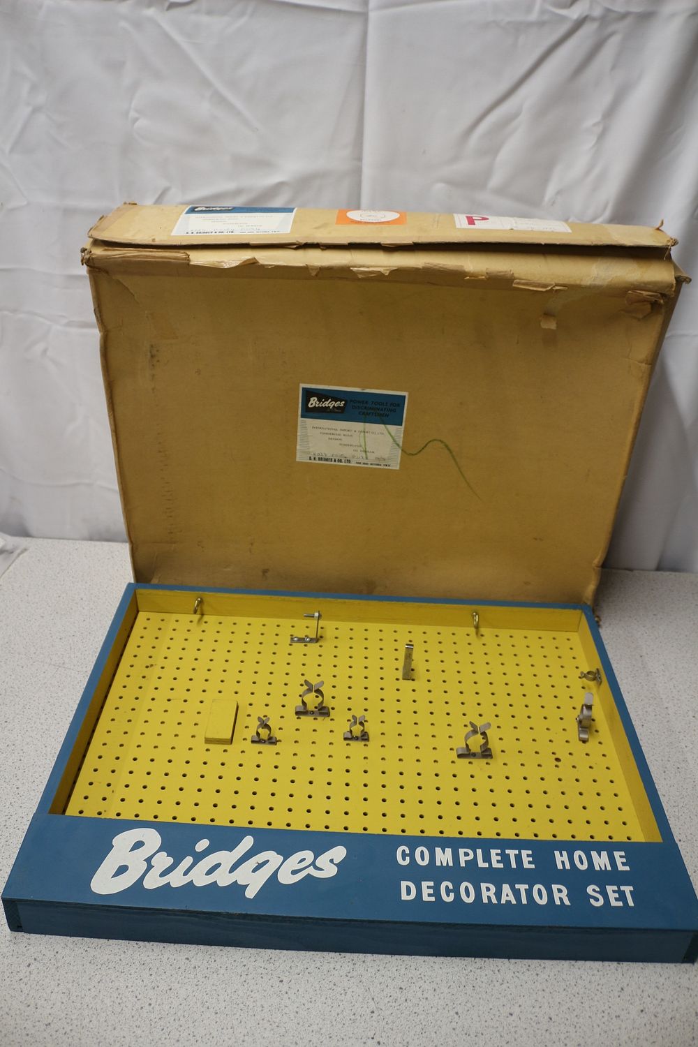 Lot 243: Vintage Bridges Complete Home Decorator Set with Tool Attachments Clips
