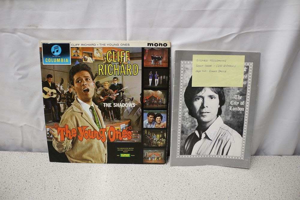 Lot 269: Cliff Richard & The Shadows 'The Young Ones' Record & Programme