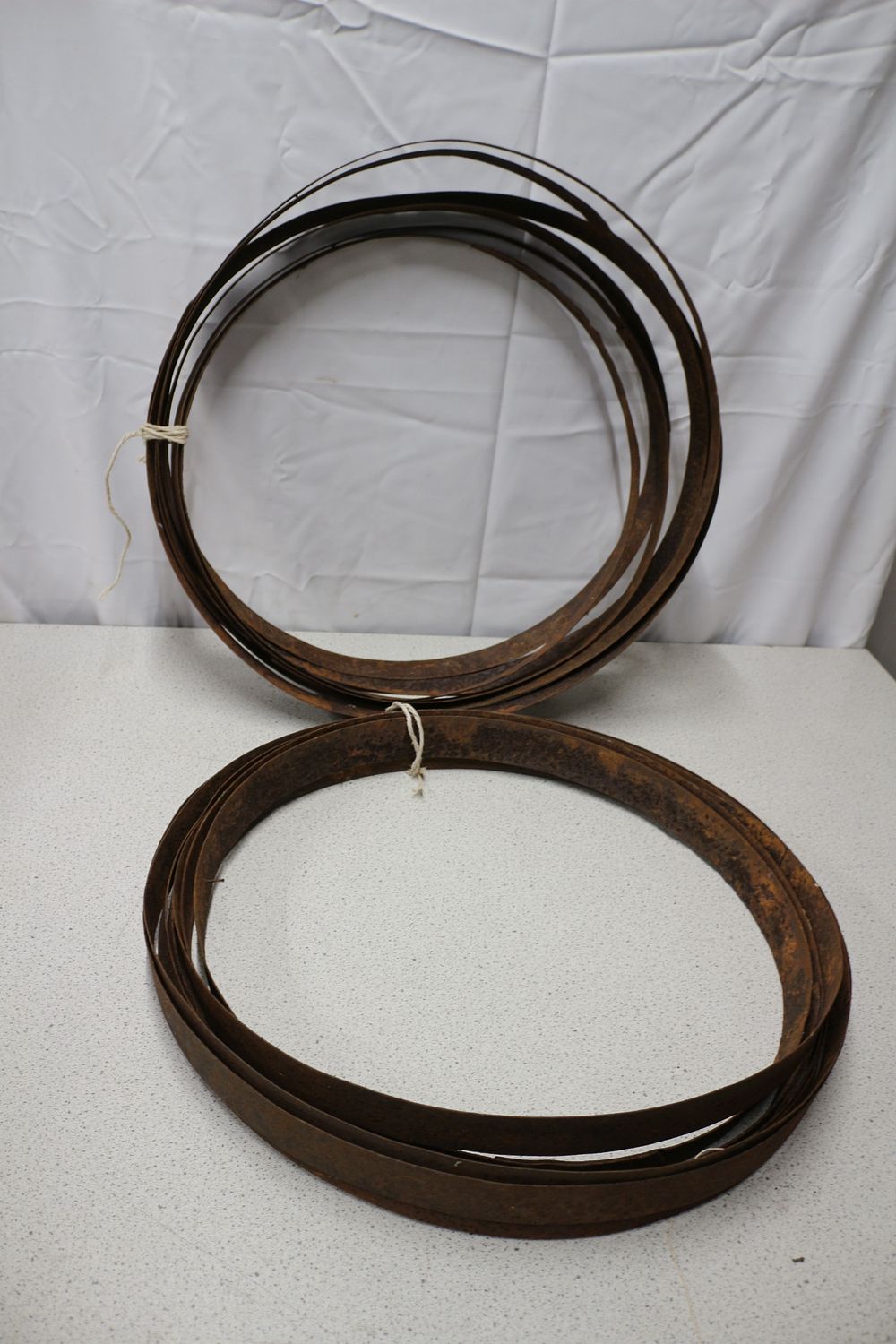 Lot 313: Two Bundles of Rusty Whiskey Barrel Bands
