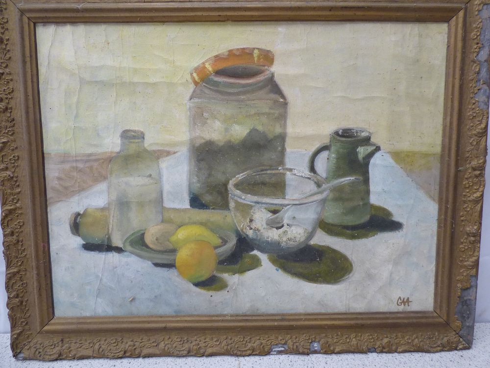 Lot 433: Carole Andrews, 'The Pie', Framed Still Life Painting