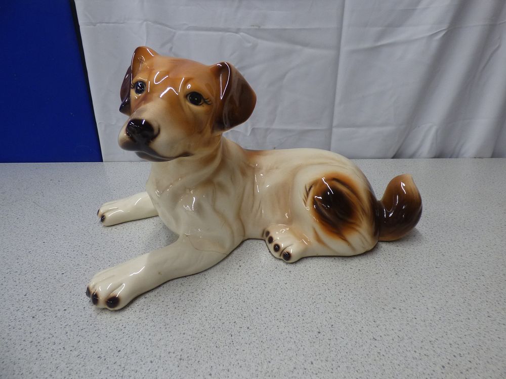 Lot 445: A Jack Russell Terrier Ceramic Figurine, Made in Japan