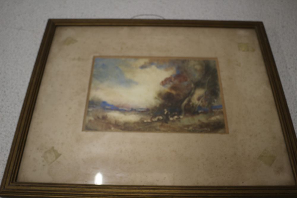 Lot 482: A Late 19th/Early 20th Century Impressionistic Watercolour Landscape, Signed Morgan Alfred Thornley