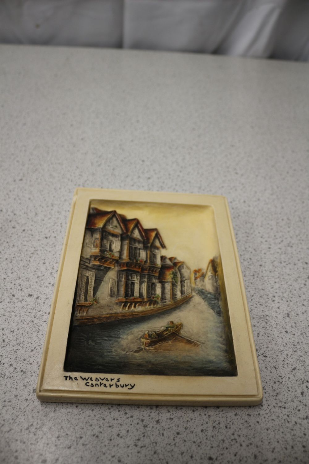 Lot 558: Bossons Ivorex 'The Weavers Canterbury' Wall Plaque