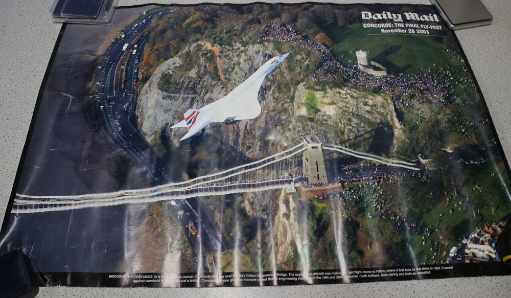 Lot 582: Daily Mail 'Concorde: The Final Fly-Past' Commemorative Poster, 2003