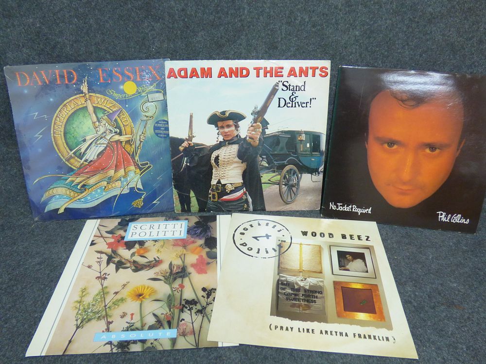 Lot 174: A Collection of Vinyl Records Including David Essex and Phil Collins