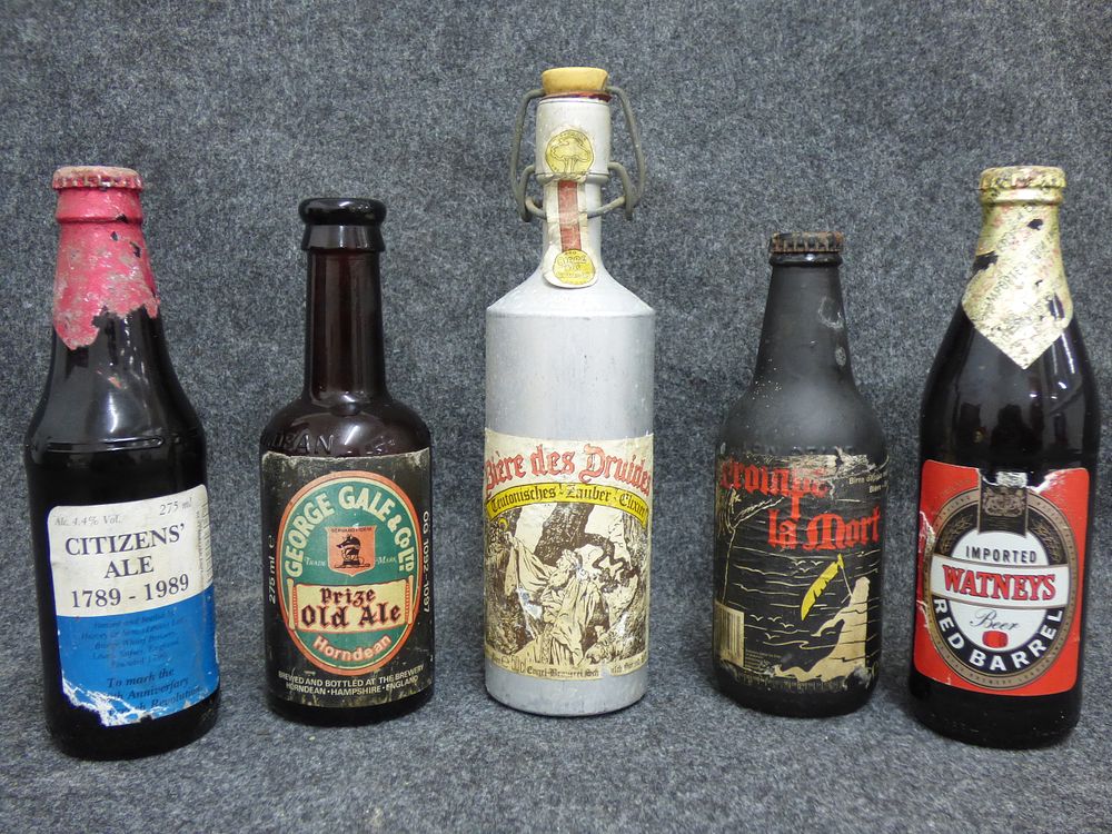 Lot 197: A Collection of Vintage Collectible Full Beer and Ale Bottles