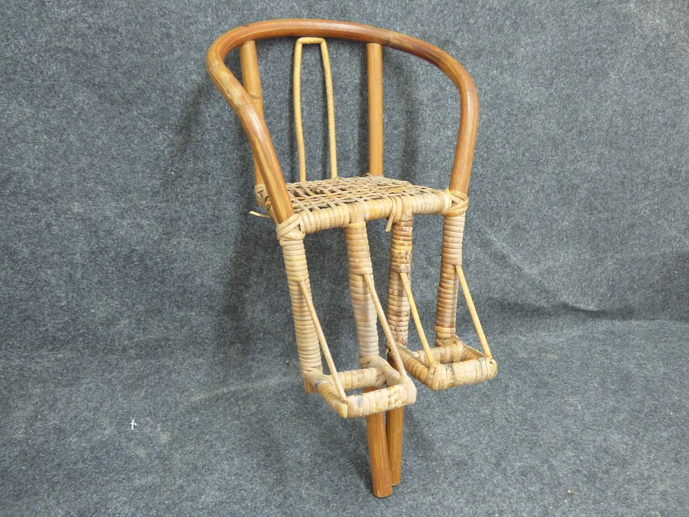 Lot 212: Vintage Bamboo and Rattan Child Bicycle Seat