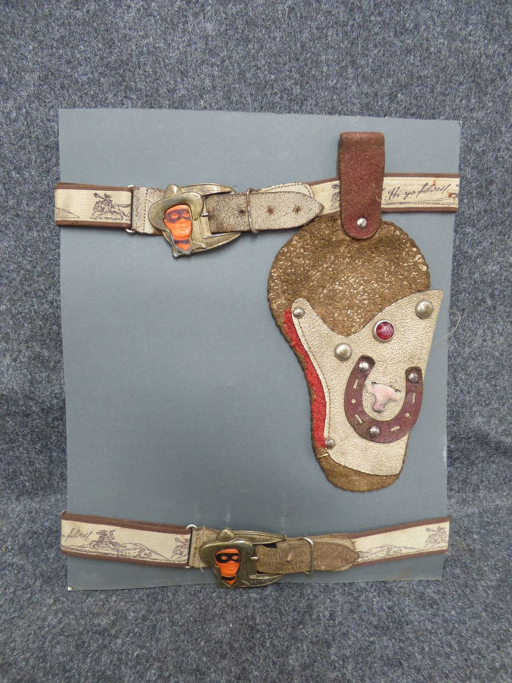 Lot 235: A Pair of Vintage The Lone Ranger Toy Holster and Belt