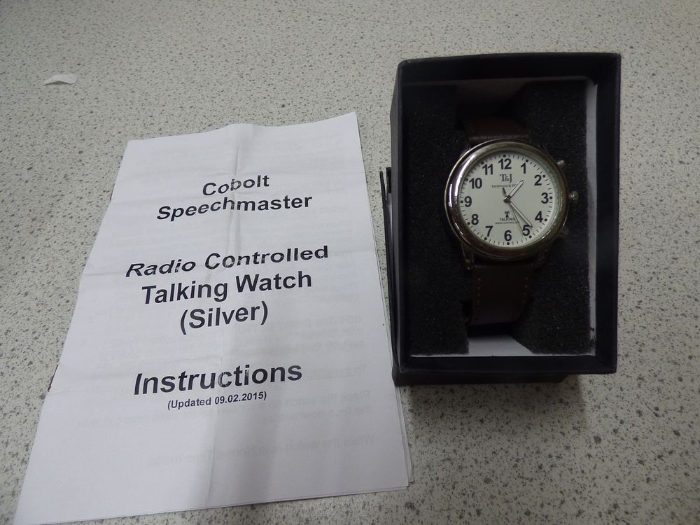 Lot 289: T&J Tavistock & Jones Cobolt Speechmaster Talking Watch