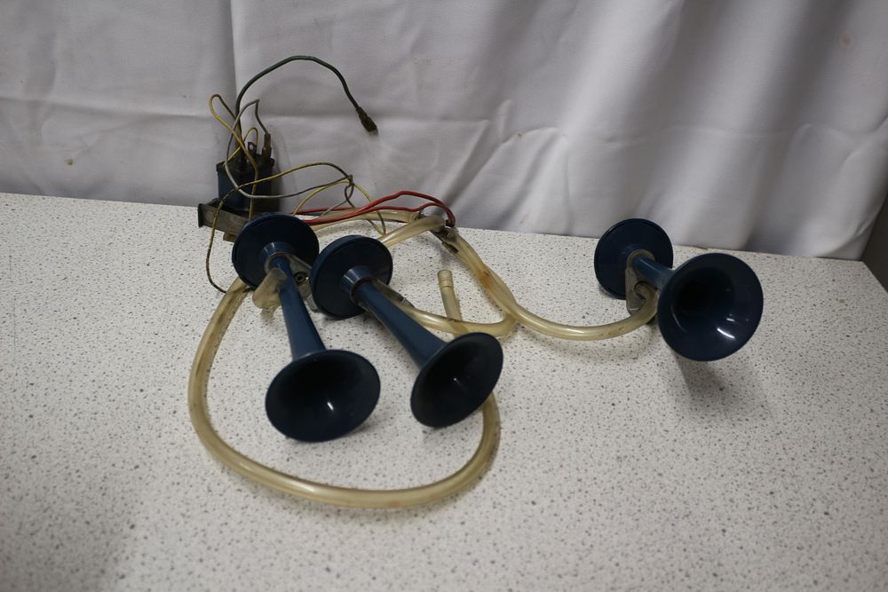 Lot 366: Three Rare Vintage Edelweiss Air Horn Trumpets