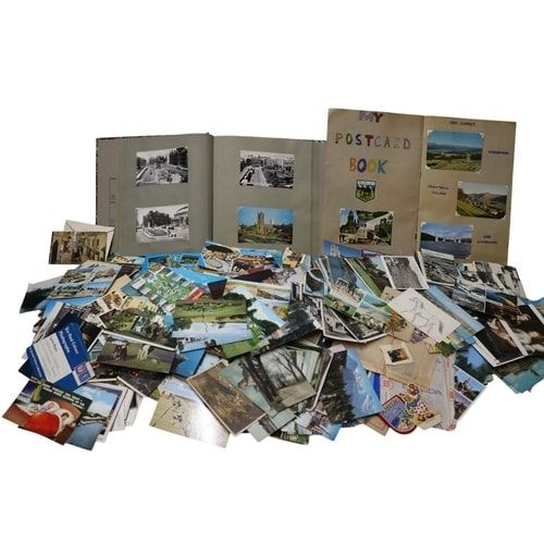Lot 459: A Collection of Vintage Postcards and Two Albums