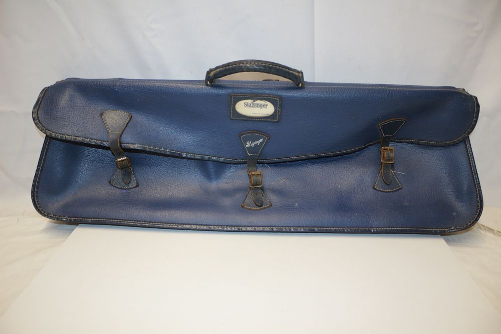 Lot 471: A Vintage Slazenger Blue Tennis Racket Bag