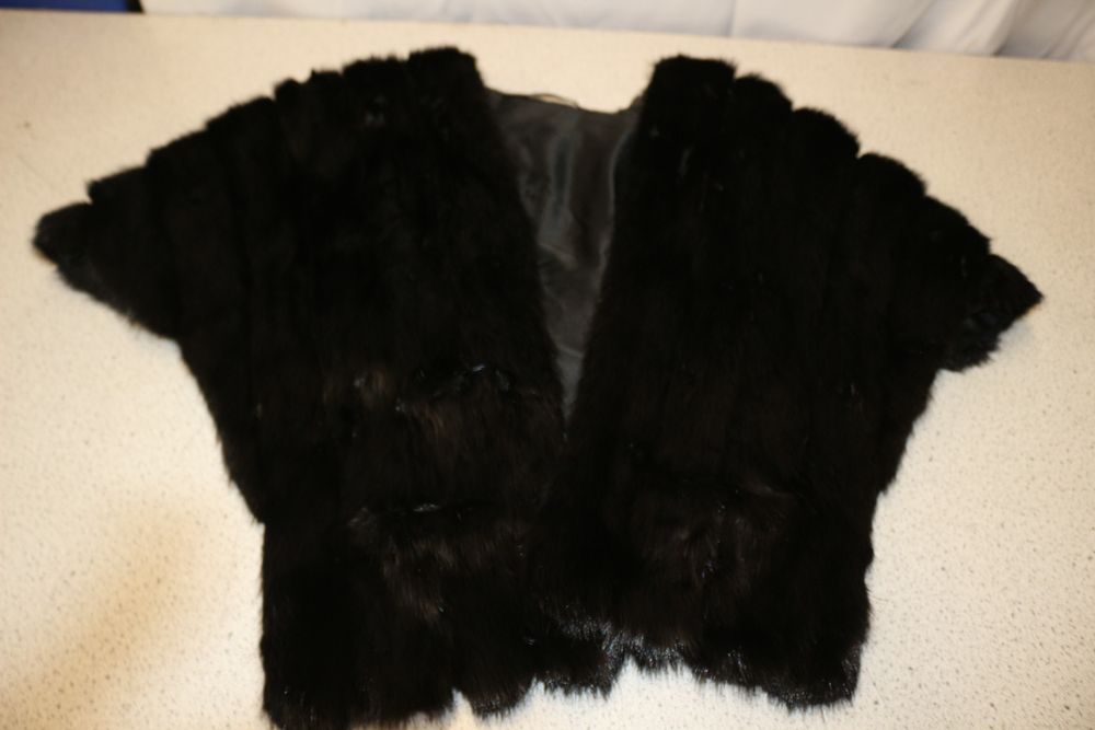 Lot 522: A Black Fur Bolero by Bradley's