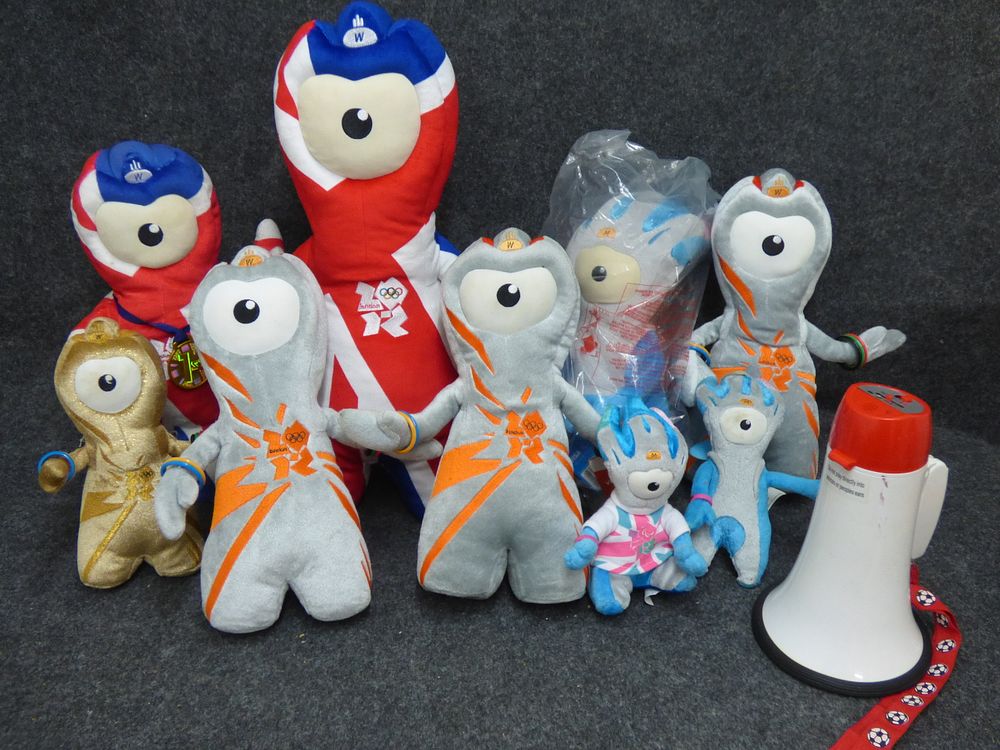 Lot 188: A Collection of London 2012 Olympic and Paralympic Mascot Toys