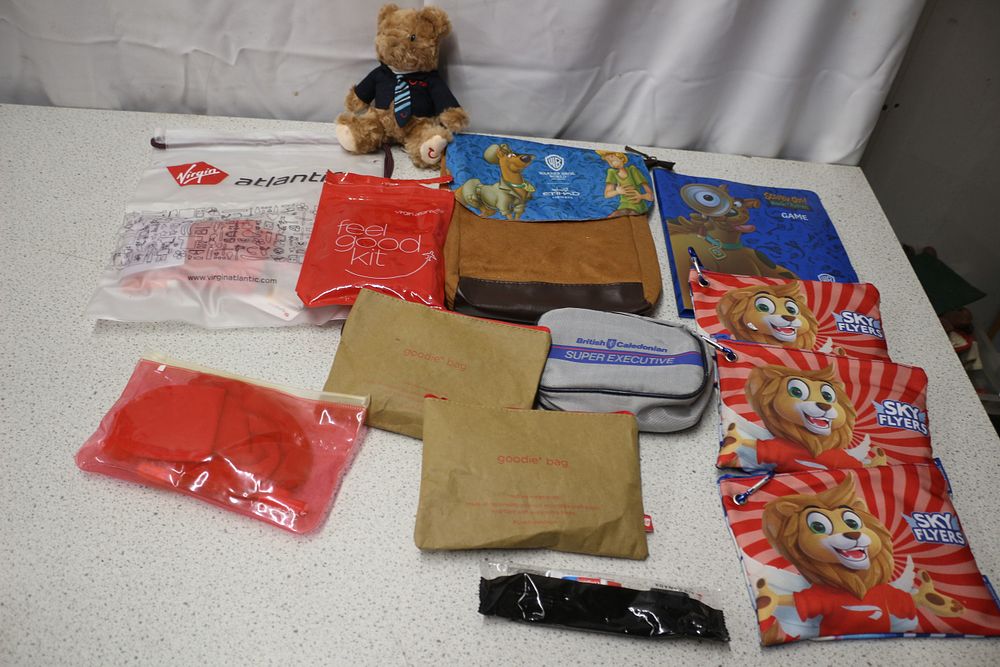 Lot 318: A Collection of Airline and Cartoon Branded Travel Activity Packs