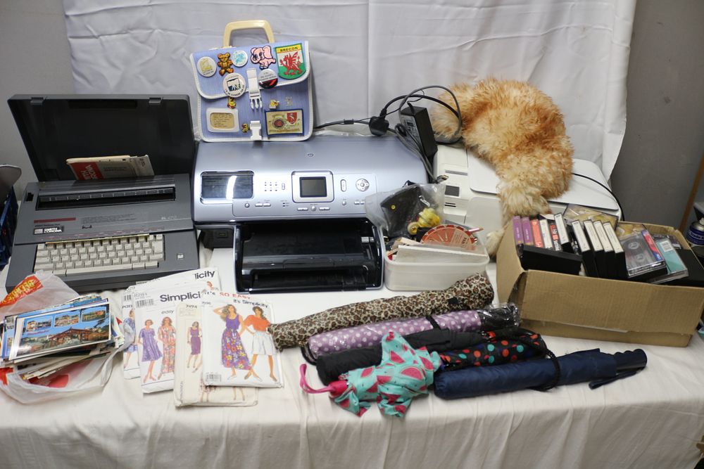 Lot 409: Mixed Lot inc Postcards, Typewriter, Printers and more