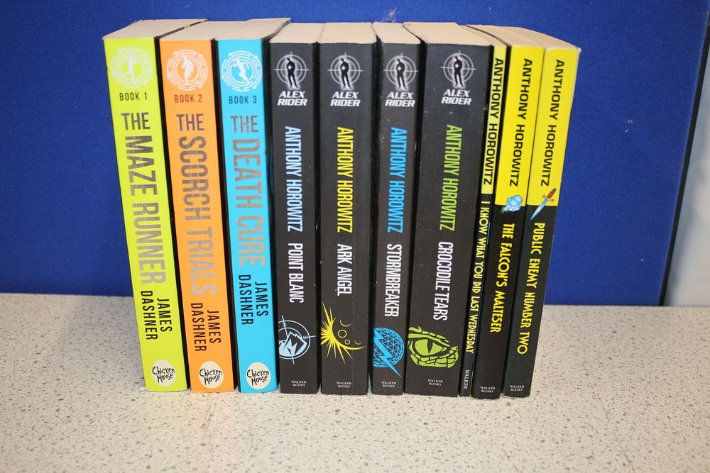Lot 427: A Collection of Books by Anthony Horowitz and James Dashner