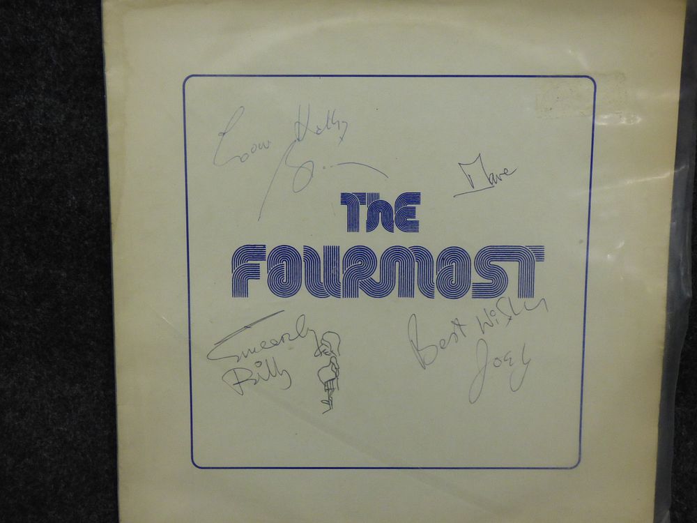 Lot 194: The Fourmost Signed Vinyl Record and Sleeve 1975
