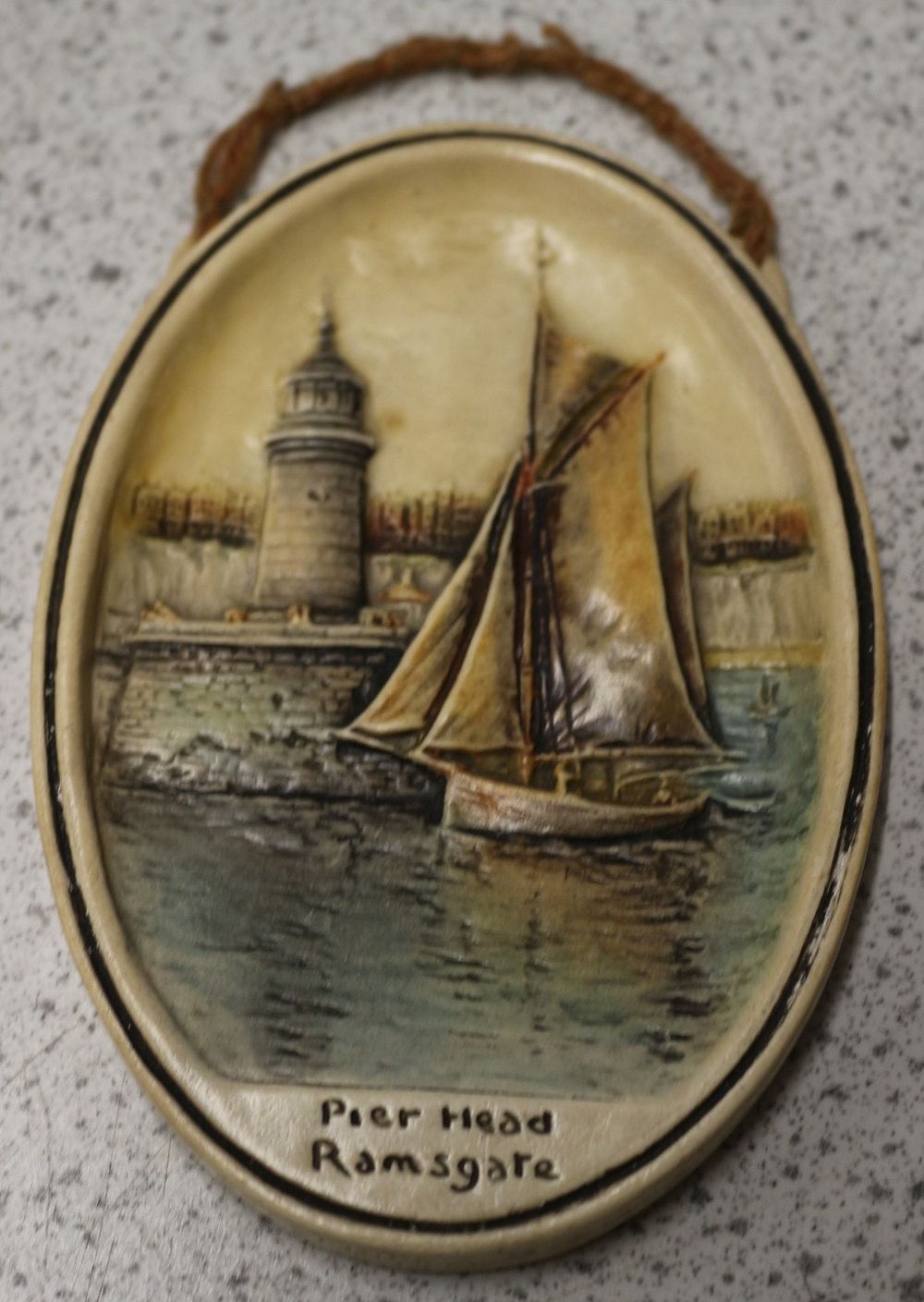 Lot 529: Artini Engraving Wall Plaque, 'Pier Head Ramsgate'