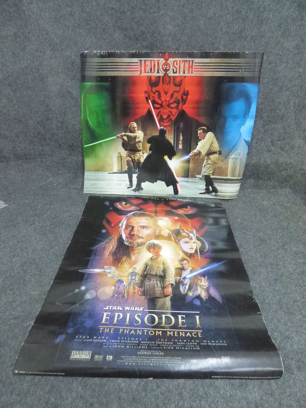 Lot 190: A Pair of Star Wars Episode I Movie Posters