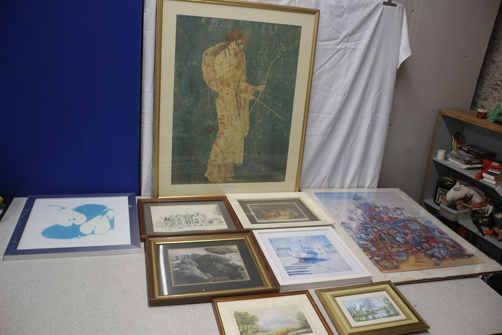 Lot 336: Collection of Various Mixed Media Pictures