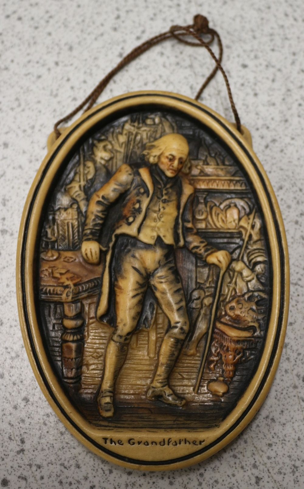 Lot 425: Arthur Osborne Ivorex Plaque, 'The Grandfather'
