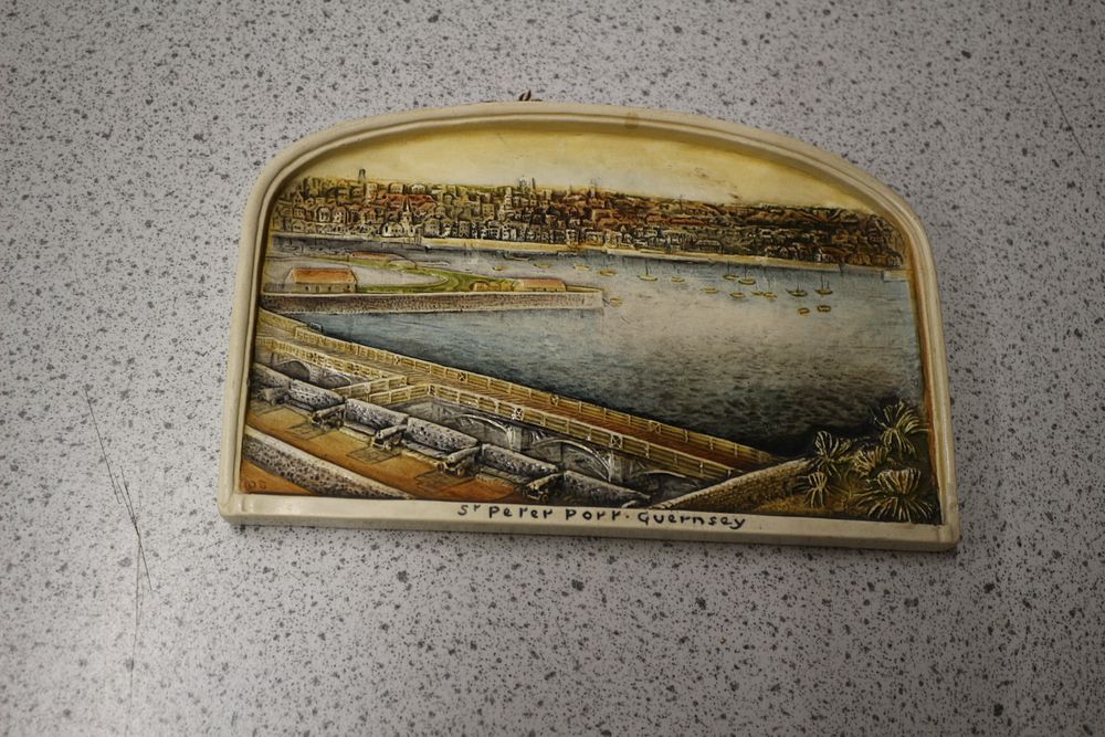 Lot 356: Rare Ivorex Plaque by Osborne & Co., St Peter Port, Guernsey