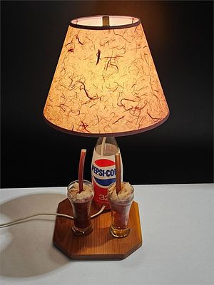 Vintage Pepsi Cola Lamp