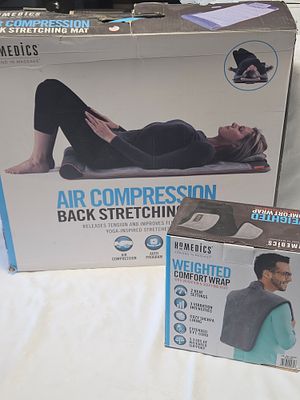 Homedics Comfort Pro Elite Massaging Vibration Wrap, HoMedics Air Compression Back Stretching Mat