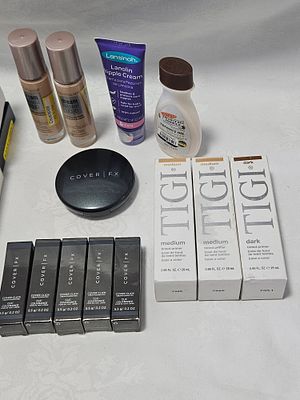 Tigi Tinted Primer, Powder Foundation, Creme Foundation, Concealer, Cover Fx Cover Click
