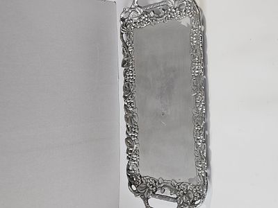 Arthur Court Aluminum Rectangular Grapevine Pattern Serving Tray. This Arthur Court rectangular 