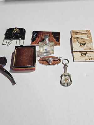 A Collection of Vintage Western and Americana Personal Accessories. This assortment features 
