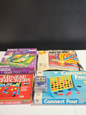 An Assortment of Vintage Games Including Connect Four and Snafu. This group features several 