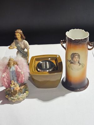A Collection of Decorative Items Including a Warwick Ioga Portrait Vase. An assortment of 