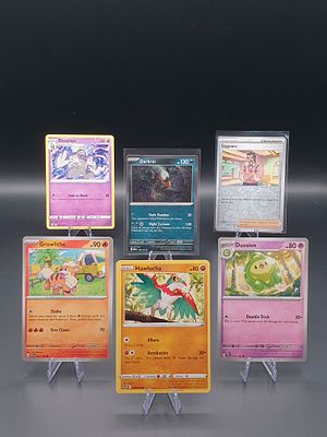Pok&eacute;mon TCG – Rare + Reverse Mixed Lot – 6 Cards – Modern Sets. Saguaro | Uncommon | Paldea 