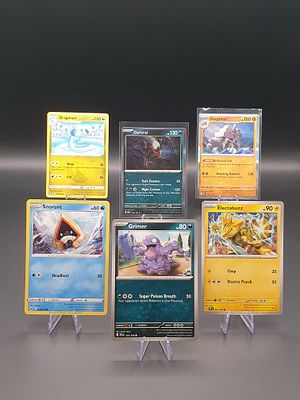 Pok&eacute;mon TCG – Rare + Reverse Mixed Lot – 6 Cards – Modern Sets. Garganacl | Rare | Paldea 