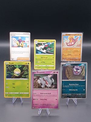 Pok&eacute;mon TCG – Rare + Reverse Mixed Lot – 6 Cards – Modern Sets. Stunfisk | Uncommon | Obsidian 