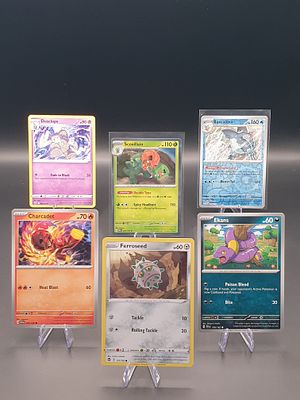 Pok&eacute;mon TCG – Rare + Reverse Mixed Lot – 6 Cards – Modern Sets. Baxcalibur | Rare | Paldea 