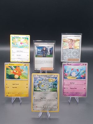 Pok&eacute;mon TCG – Rare + Reverse Mixed Lot – 6 Cards – Modern Sets. Saguaro | Uncommon | Paldea 