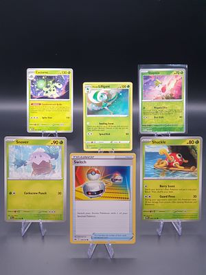 Pok&eacute;mon TCG – Rare + Reverse Mixed Lot – 6 Cards – Modern Sets. Shaymin | Uncommon | Temporal 