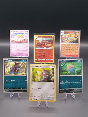 Pok&eacute;mon TCG – Rare + Reverse Mixed Lot – 6 Cards – Modern Sets. Rapidash | Uncommon | Temporal 