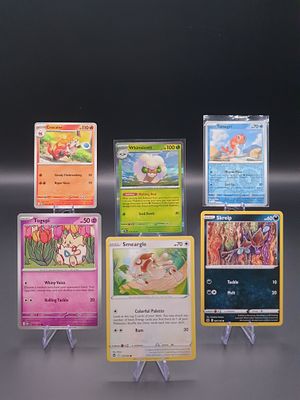 Pok&eacute;mon TCG – Rare + Reverse Mixed Lot – 6 Cards – Modern Sets. Tatsugiri | Uncommon | Scarlet 