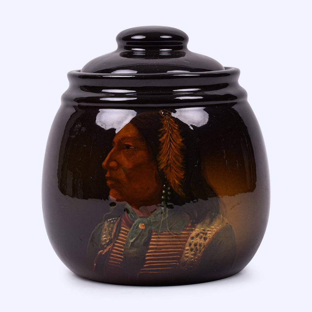 Lot 32: Weller Pottery Louwelsa Humidor