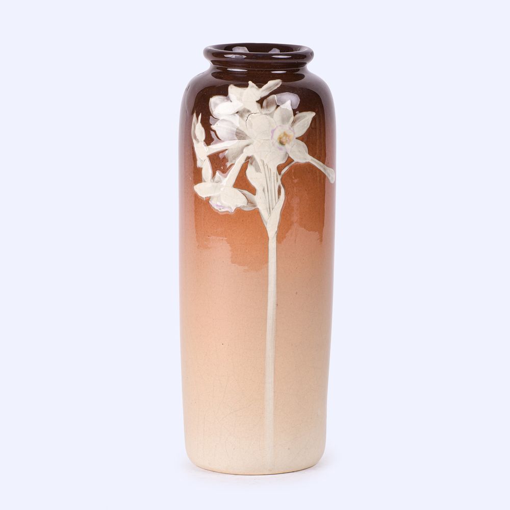 Lot 44: Attributed to J.B. Owens Pottery Lotus Vase