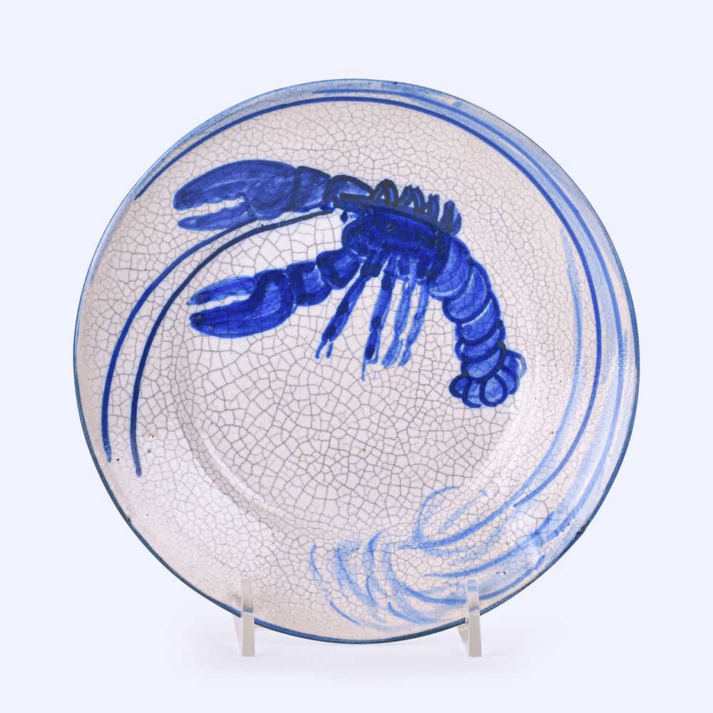 Lot 51: Dedham Pottery Lobster Plate